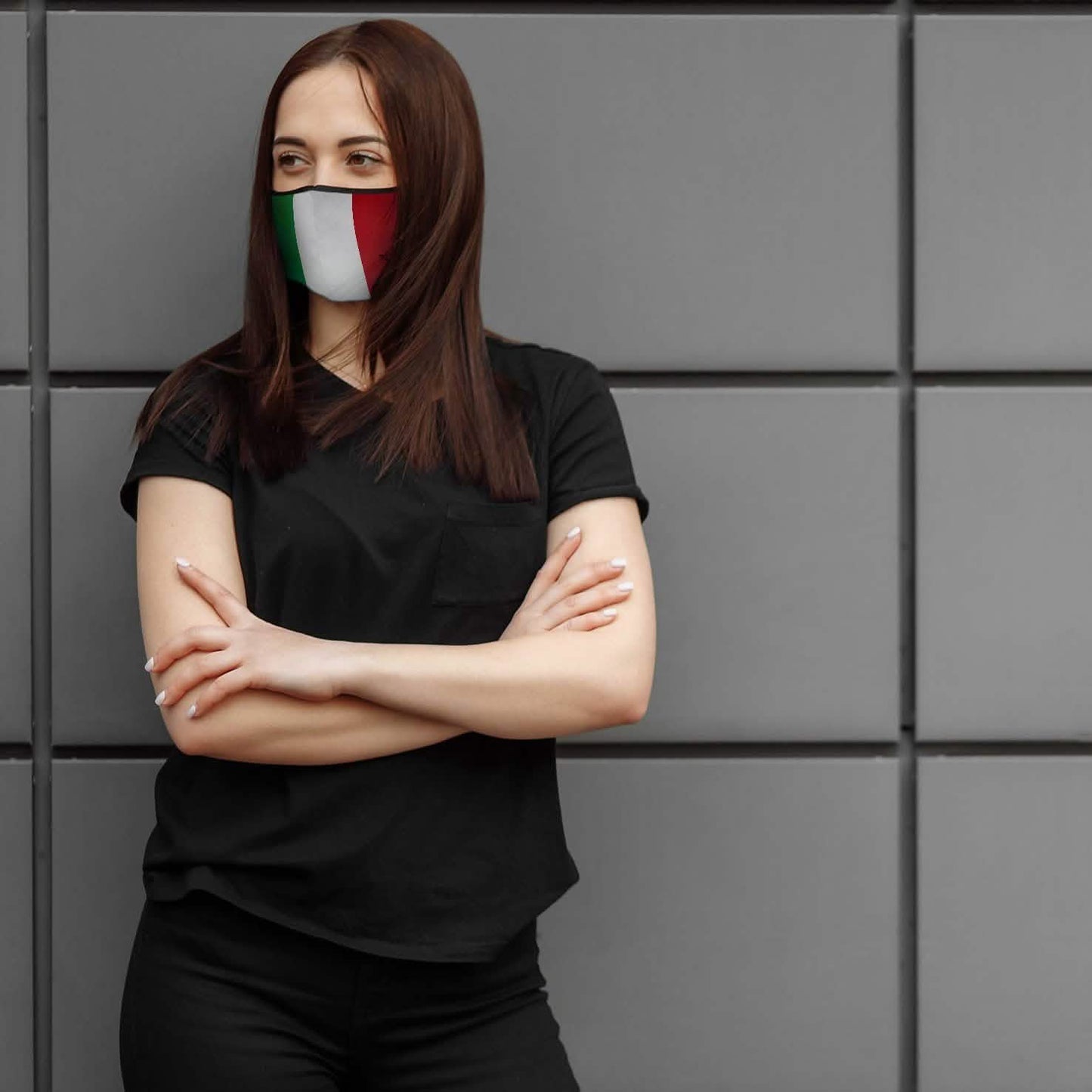 3er-Pack: Doppellagige waschbare und wiederverwendbare Flaggenmasken mit verstellbarer Schlaufe