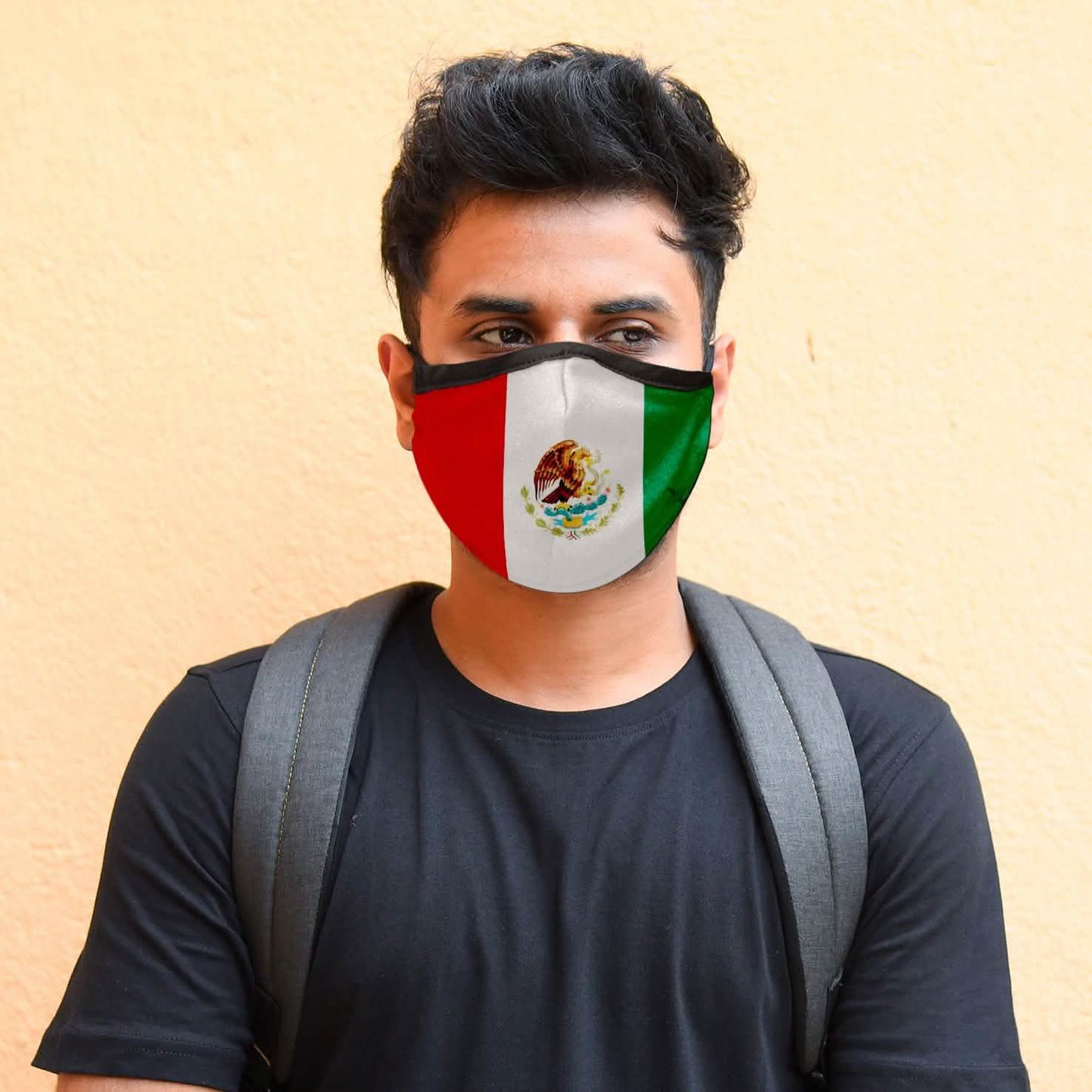 3er-Pack: Doppellagige waschbare und wiederverwendbare Flaggenmasken mit verstellbarer Schlaufe
