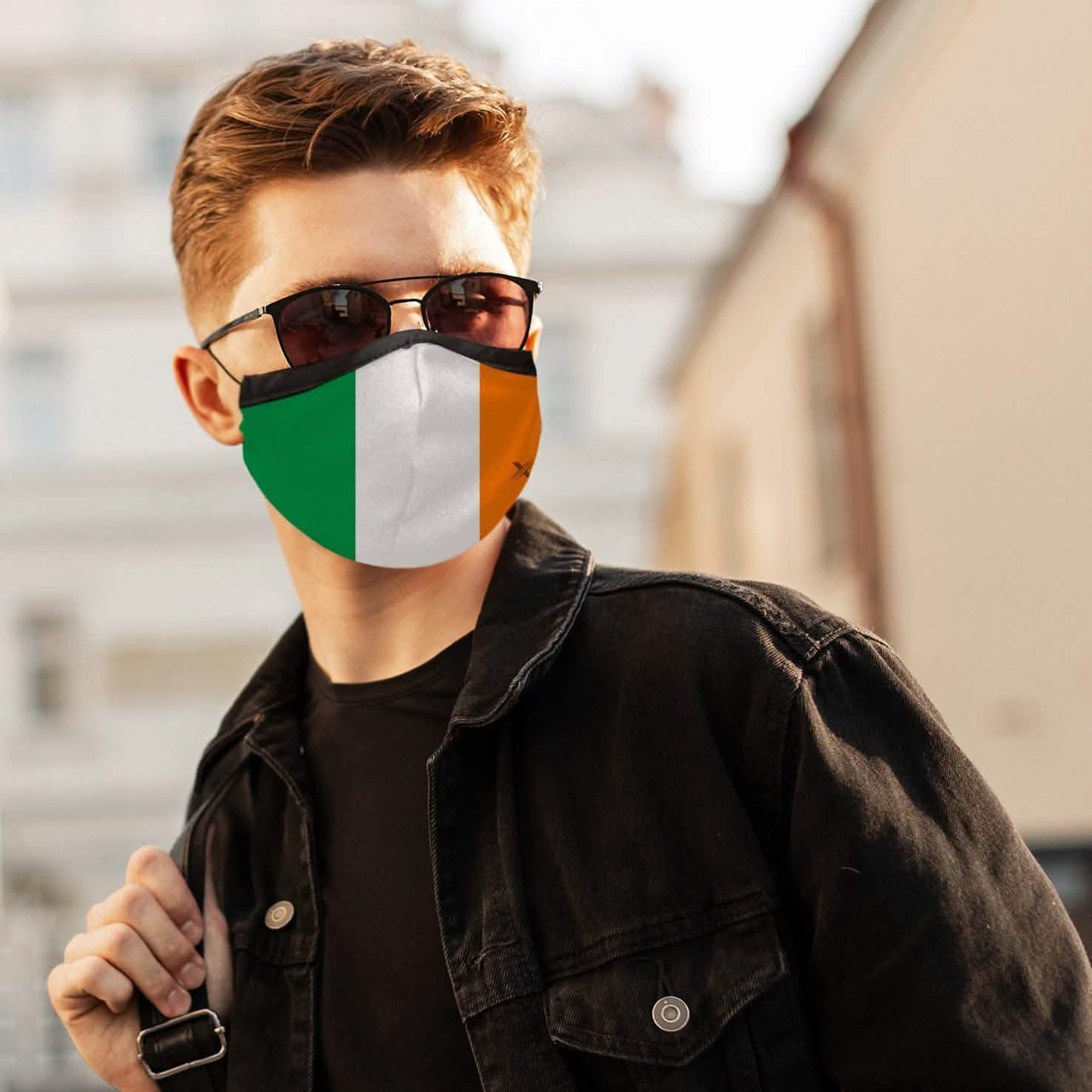 3er-Pack: Doppellagige waschbare und wiederverwendbare Flaggenmasken mit verstellbarer Schlaufe