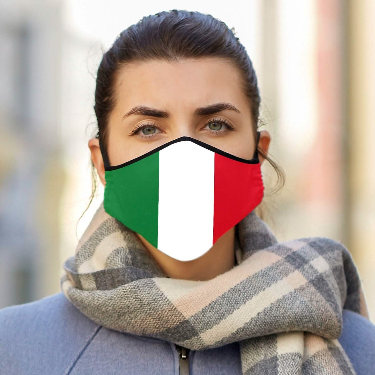 3er-Pack: Doppellagige waschbare und wiederverwendbare Flaggenmasken mit verstellbarer Schlaufe