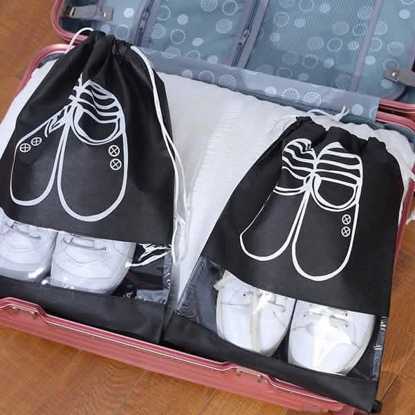 3er-Pack: Schuhbeutel mit Kordelzug