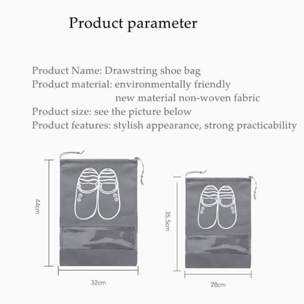 3er-Pack: Schuhbeutel mit Kordelzug