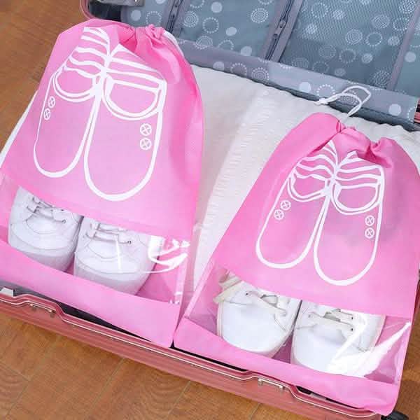 3er-Pack: Schuhbeutel mit Kordelzug