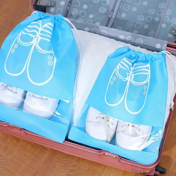 3er-Pack: Schuhbeutel mit Kordelzug