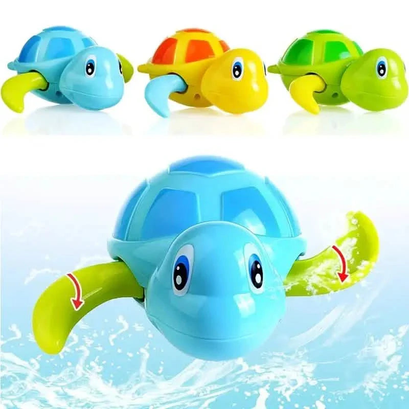 3er-Pack: Lustiges Schwimmschildkröten-Badespielzeug