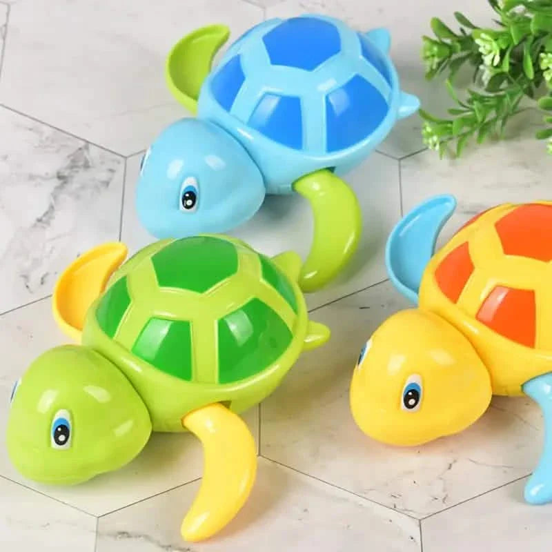 3er-Pack: Lustiges Schwimmschildkröten-Badespielzeug