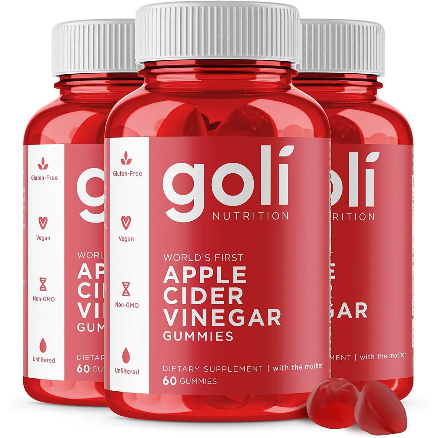 3er-Pack: Goli Apfelessig-Gummivitamine