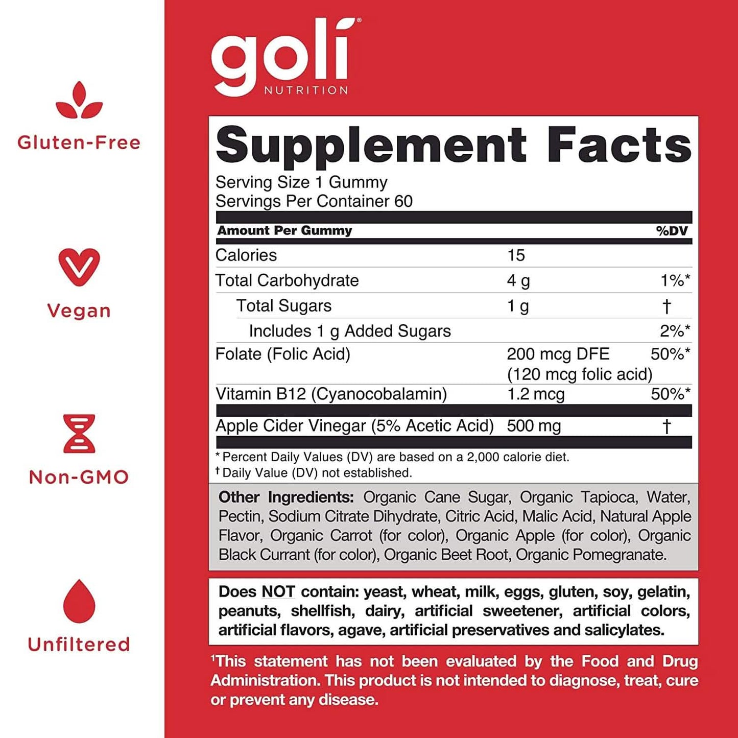 3er-Pack: Goli Apfelessig-Gummivitamine