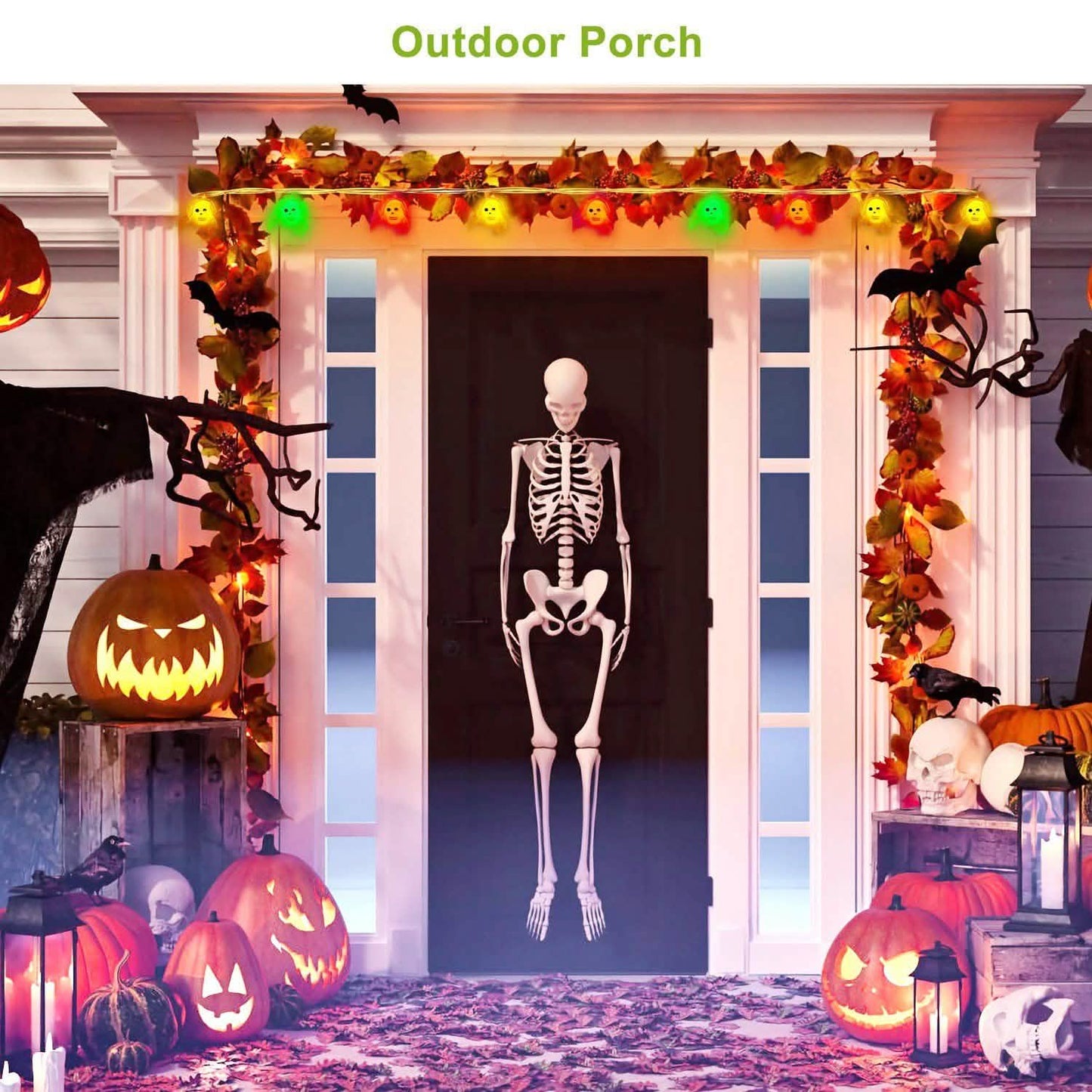3er-Pack: Halloween Lichterketten-Dekorationen