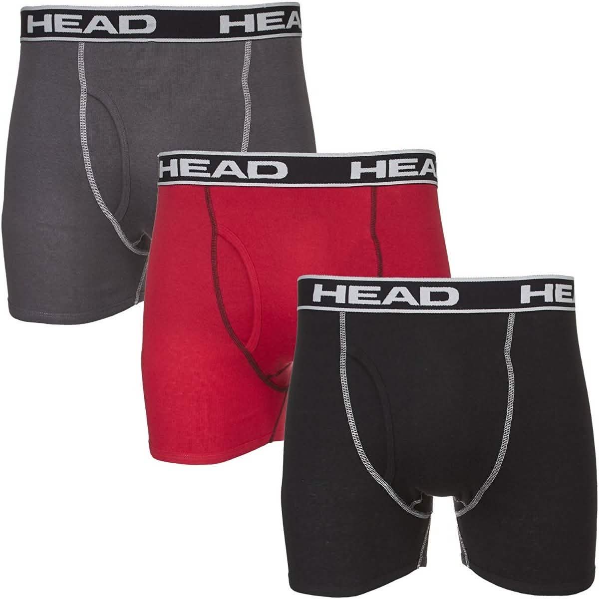 3er-Pack: Head Boxershorts für Herren aus Baumwolle – Größe: Large
