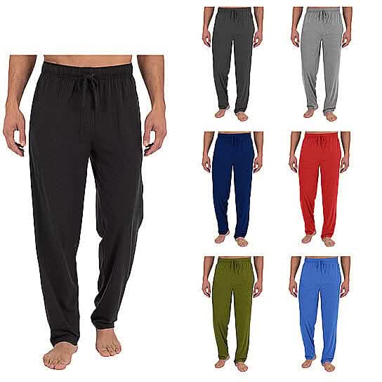 3er-Pack: Pyjamahose für Herren, einfarbig