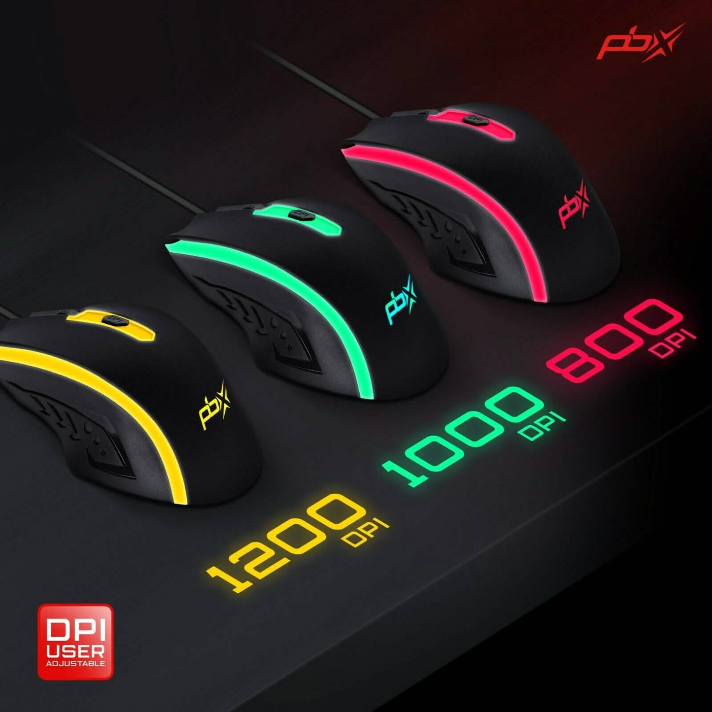 3er-Pack: PBX Slayer Pro Gaming Zubehör – Tastatur, Computermaus und Mauspad