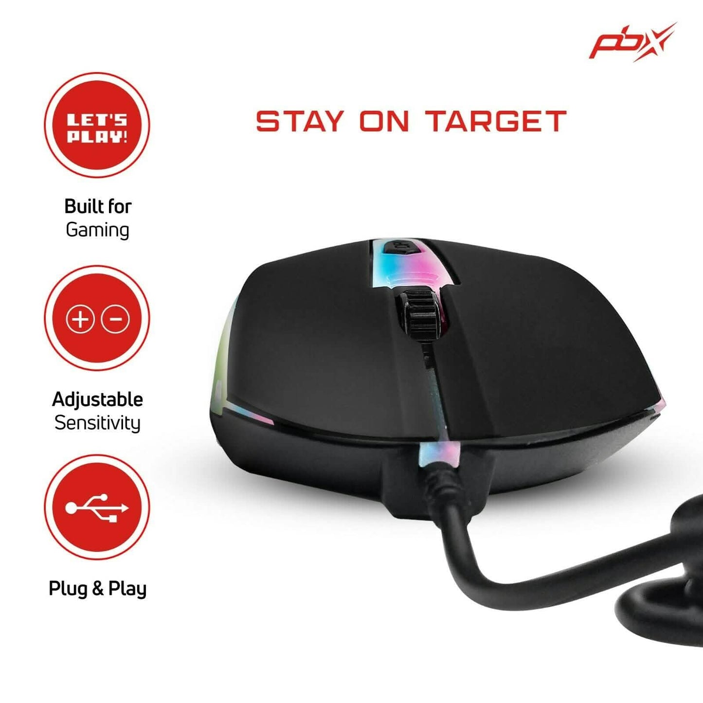 3er-Pack: PBX Slayer Pro Gaming Zubehör – Tastatur, Computermaus und Mauspad