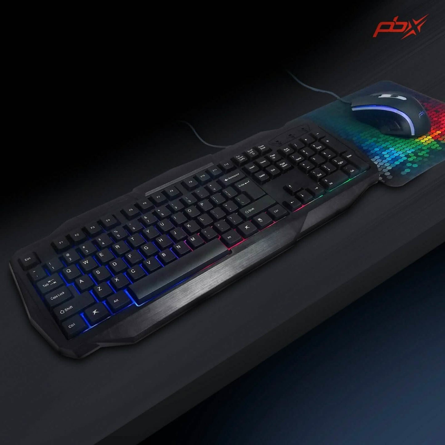 3er-Pack: PBX Slayer Pro Gaming Zubehör – Tastatur, Computermaus und Mauspad