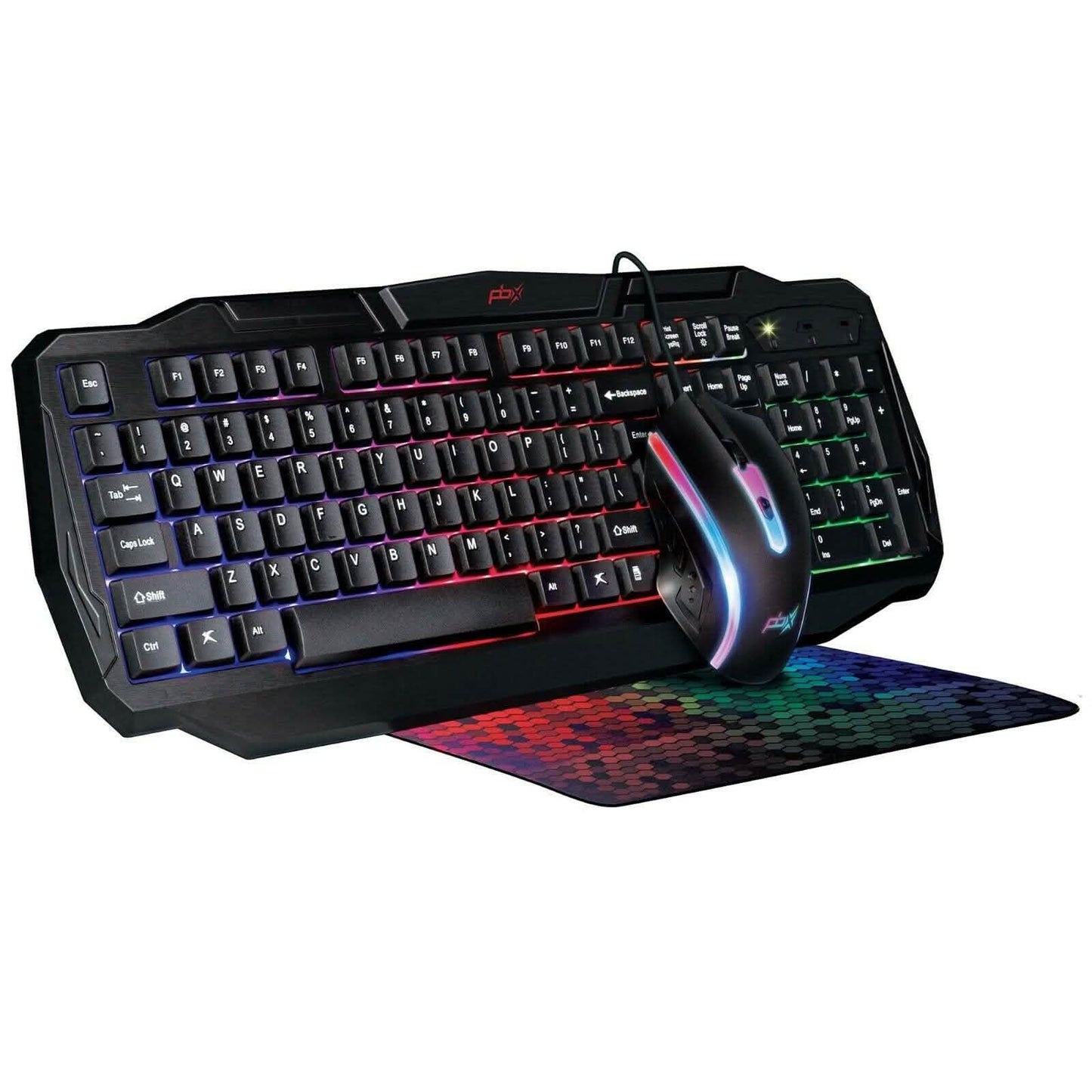 3er-Pack: PBX Slayer Pro Gaming Zubehör – Tastatur, Computermaus und Mauspad