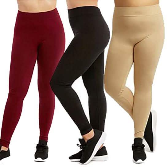 3er-Pack: Damen-Yoga-Leggings in Übergröße, lässig und ultraweich