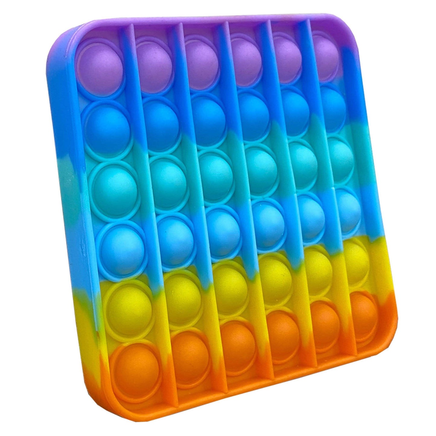 3er-Pack: Regenbogenfarbenes Bubble-Popper Anti-Stress Fidget Toy