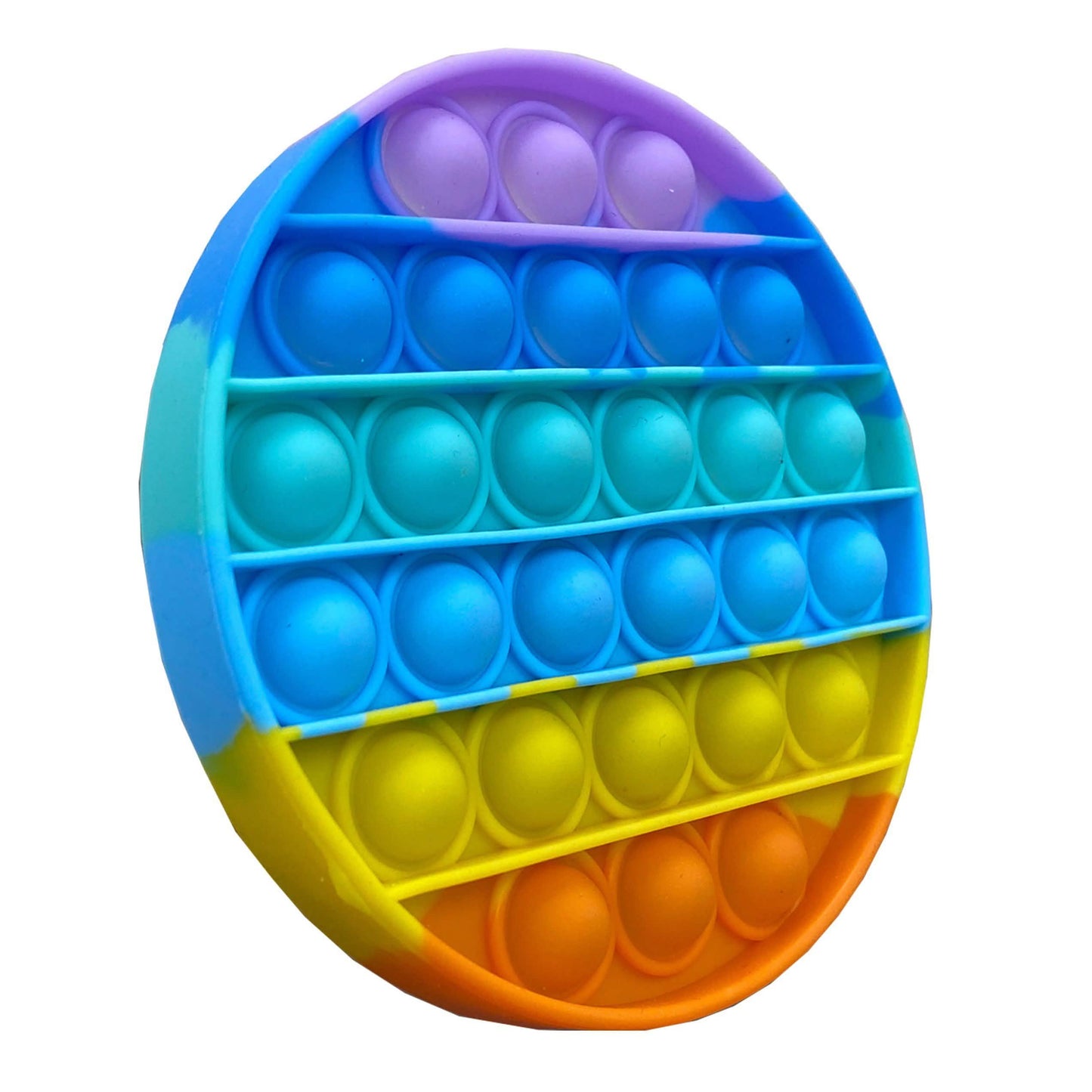 3er-Pack: Regenbogenfarbenes Bubble-Popper Anti-Stress Fidget Toy