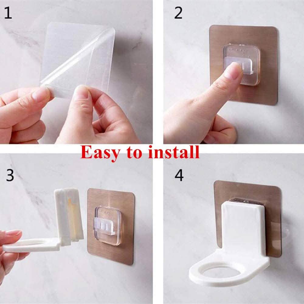 3er-Pack: Duschgel-Flaschenhalterung mit Haken