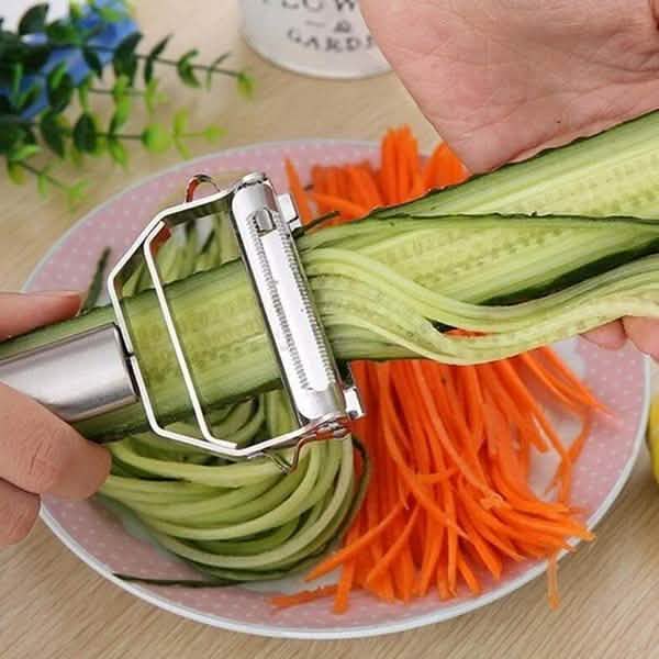 3er-Pack: Edelstahl-Reibe für Kartoffeln, Gurken und Karotten