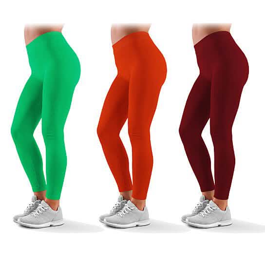 3er-Pack: Ultraweiche hochtaillierte Capri-Leggings