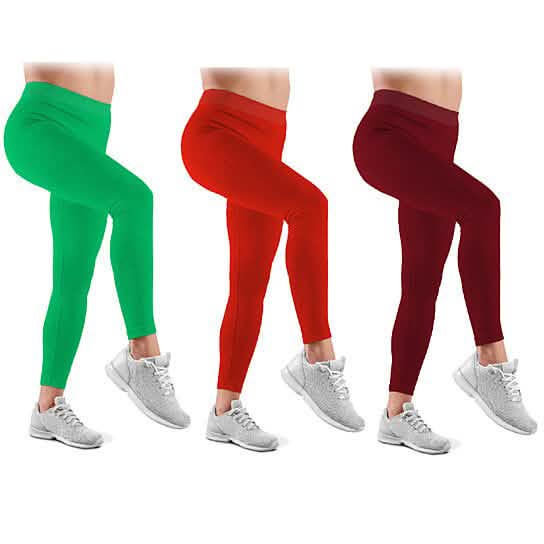 3er-Pack: Ultraweiche hochtaillierte Capri-Leggings