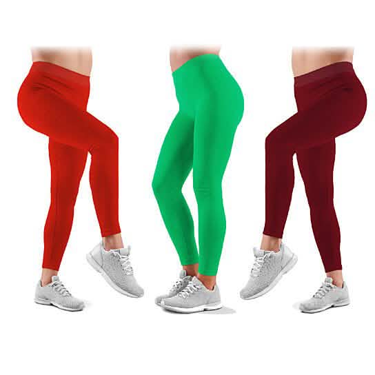 3er-Pack: Ultraweiche hochtaillierte Capri-Leggings