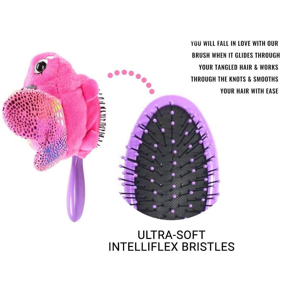 3er-Pack: Wet Brush Plüsch Entwirrbürste für Kinder mit weichen IntelliFlex Borsten für alle Haartypen