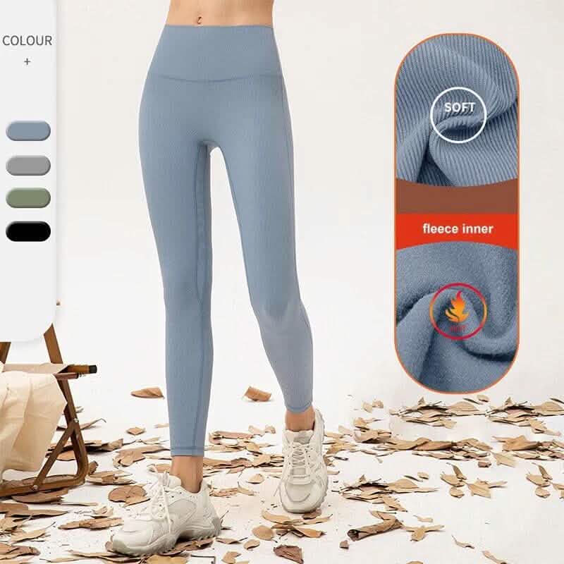 3er-Pack: Damen-Leggings mit Fleecefutter, hoher Taille, weich, dehnbar, warm