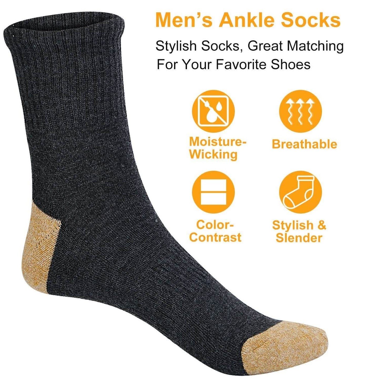 3 Paar: Herren Kompressions-Knöchelsocken