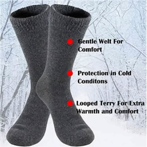 3er-Pack: Herren-Thermosocken für kaltes Wetter Isolierte Socken