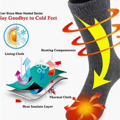 3er-Pack: Herren-Thermosocken für kaltes Wetter Isolierte Socken