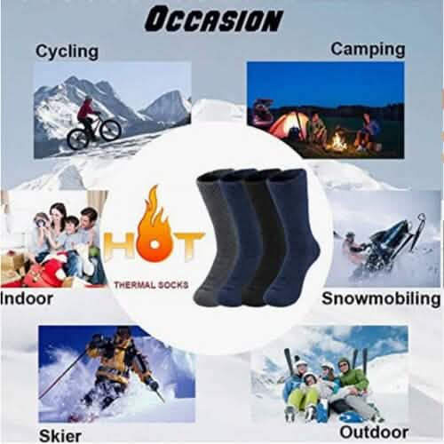 3er-Pack: Herren-Thermosocken für kaltes Wetter Isolierte Socken