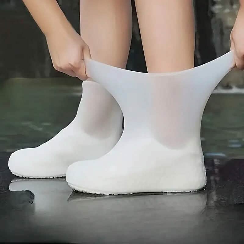 3-Paar: Outdoor Latex Regenstiefel Wasserdichte Schuhüberzieher