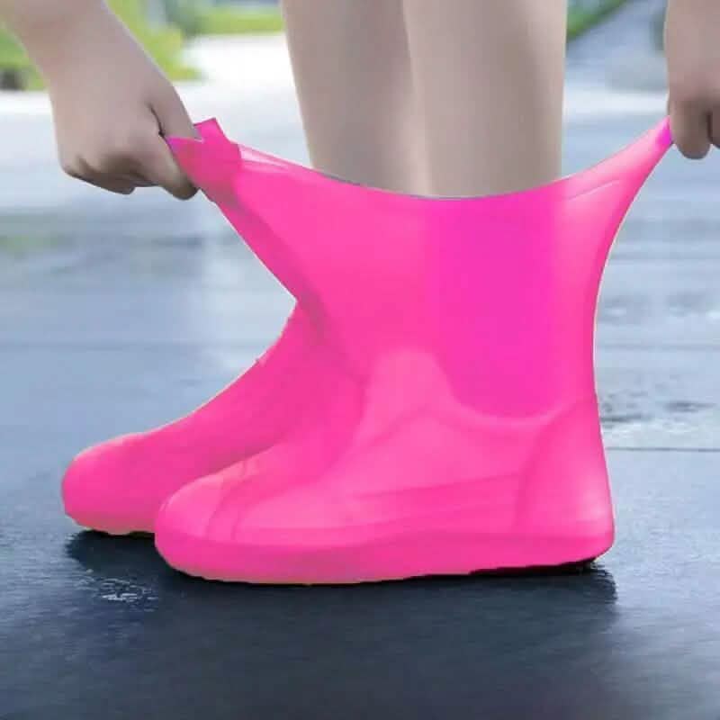 3-Paar: Outdoor Latex Regenstiefel Wasserdichte Schuhüberzieher