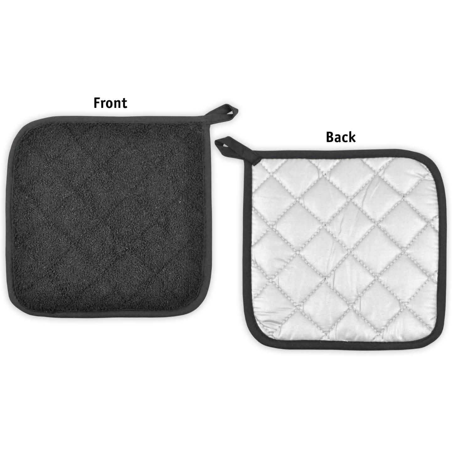 3-teilig: DII Basic Terry Collection gesteppter Topflappen aus 100 % Baumwolle