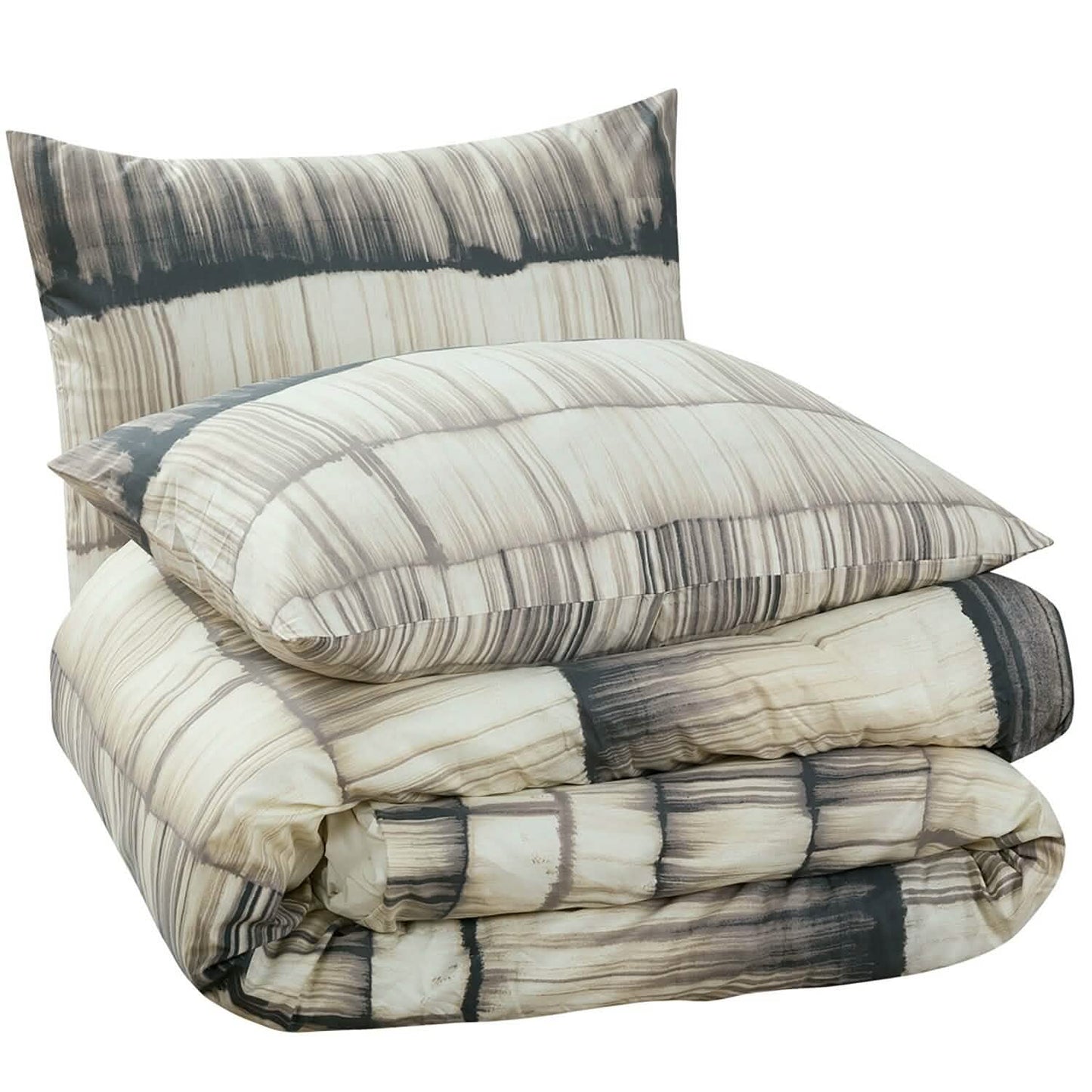 3-teilig: Global Stria Stripe Bettwäsche-Set