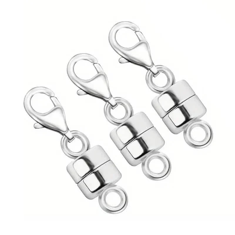 3-teilig: Magnetischer Karabinerverschluss Halsketten-Konverter mit starkem Magnetverschluss