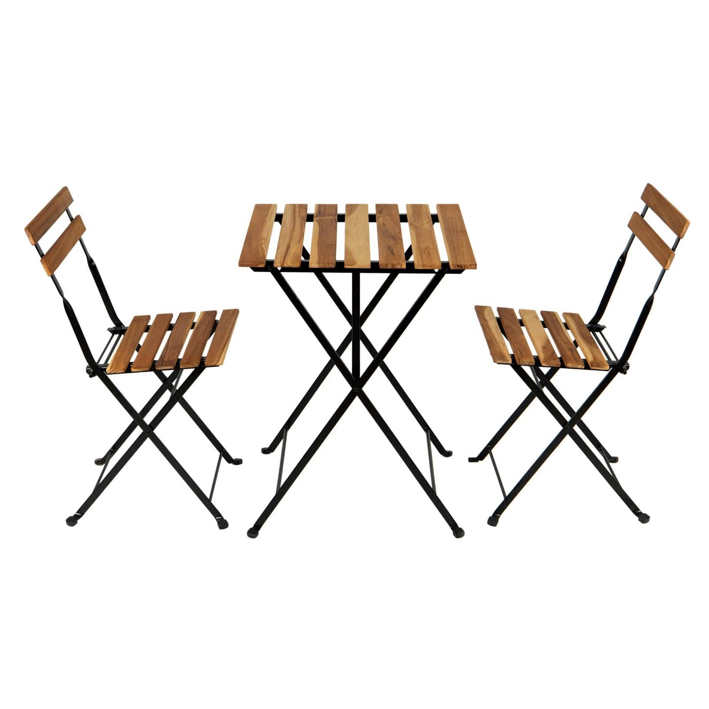 3-teilig: Terrassen-Esstisch-Stühle-Set