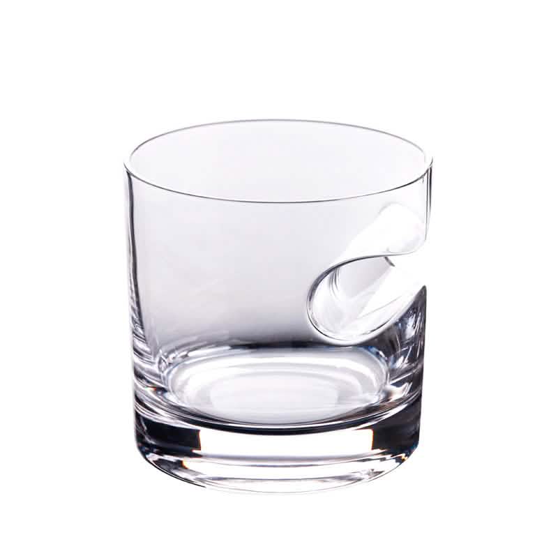 3-teiliges Set: Whiskygläser mit Zigarrenhalter und Zigarrenschneider