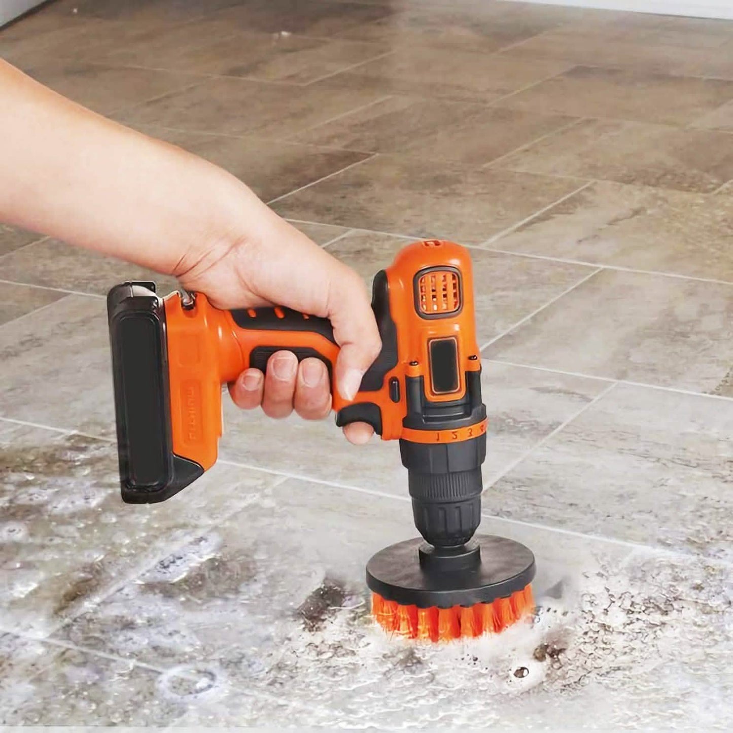 3-teiliges Set: Bohrbürsten-Power-Scrubber