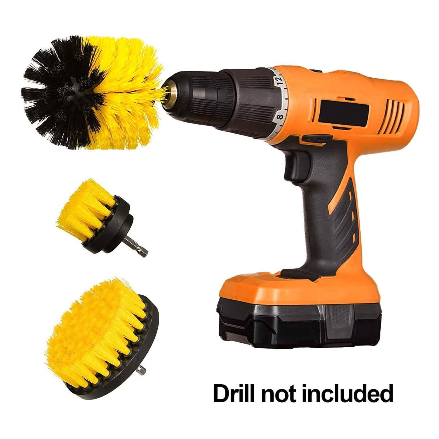 3-teiliges Set: Bohrbürsten-Power-Scrubber
