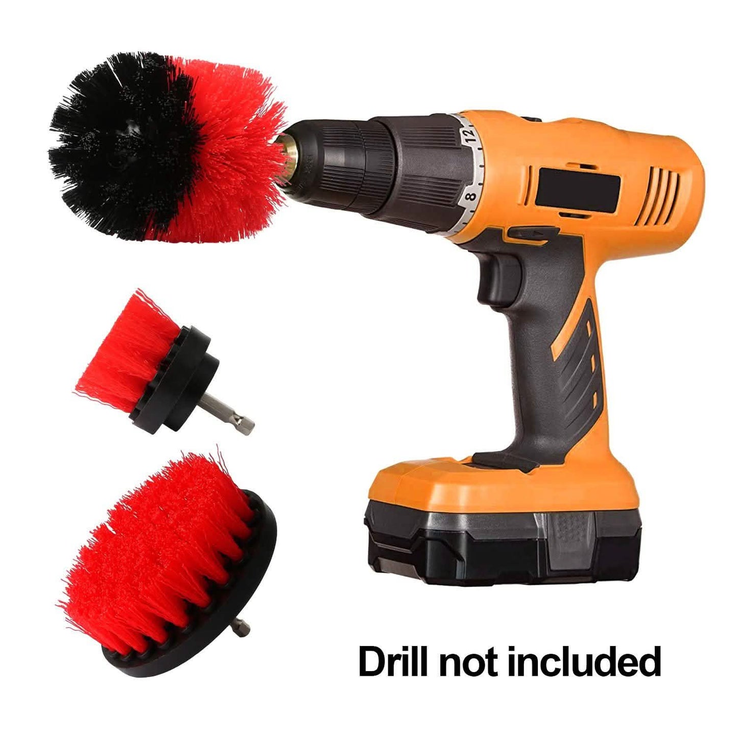3-teiliges Set: Bohrbürsten-Power-Scrubber