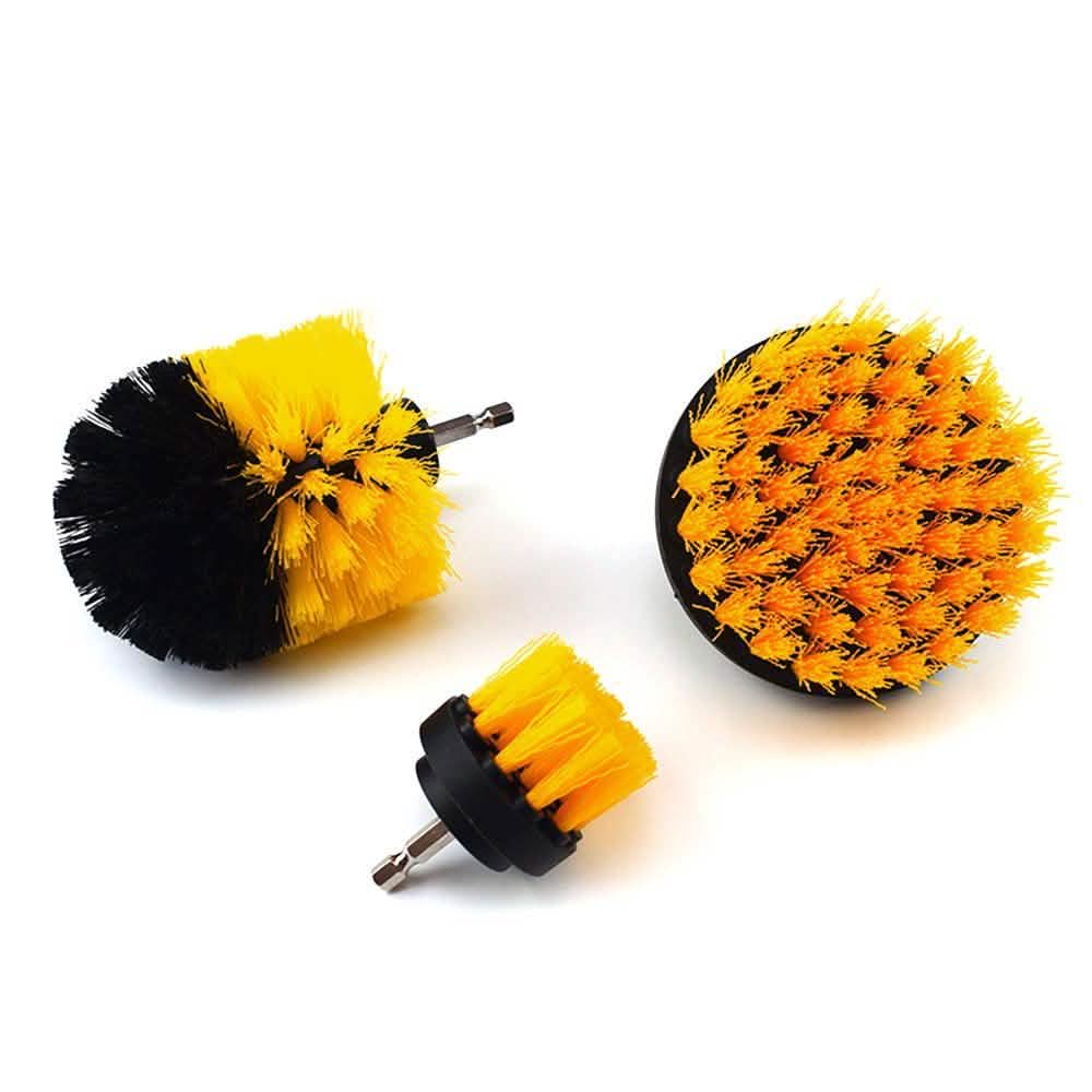 3-teiliges Set: Power-Scrubber-Bürsten-Set Bohrbürsten-Reinigungsbürste
