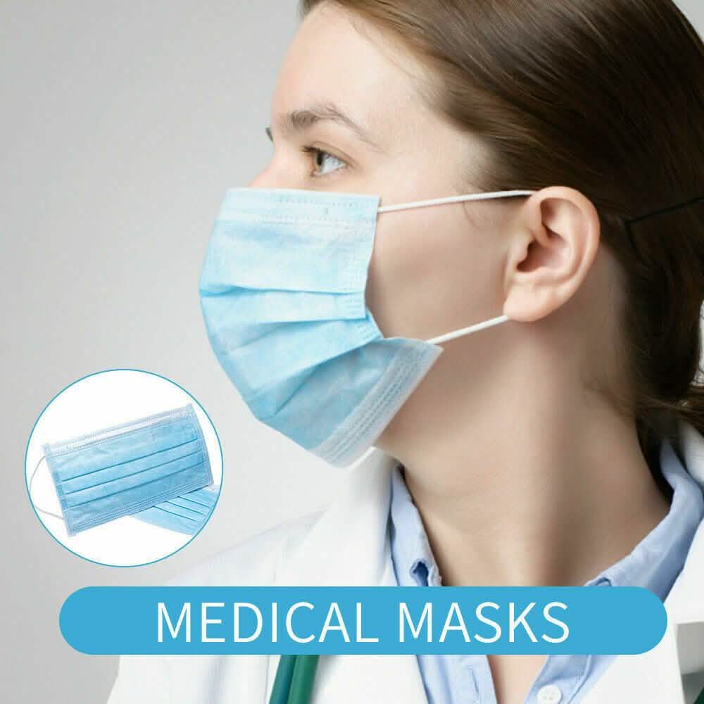 3-lagige Einwegmasken Nicht-medizinische hygienische chirurgische Ohrschleifen-Gesichtsmaske Los