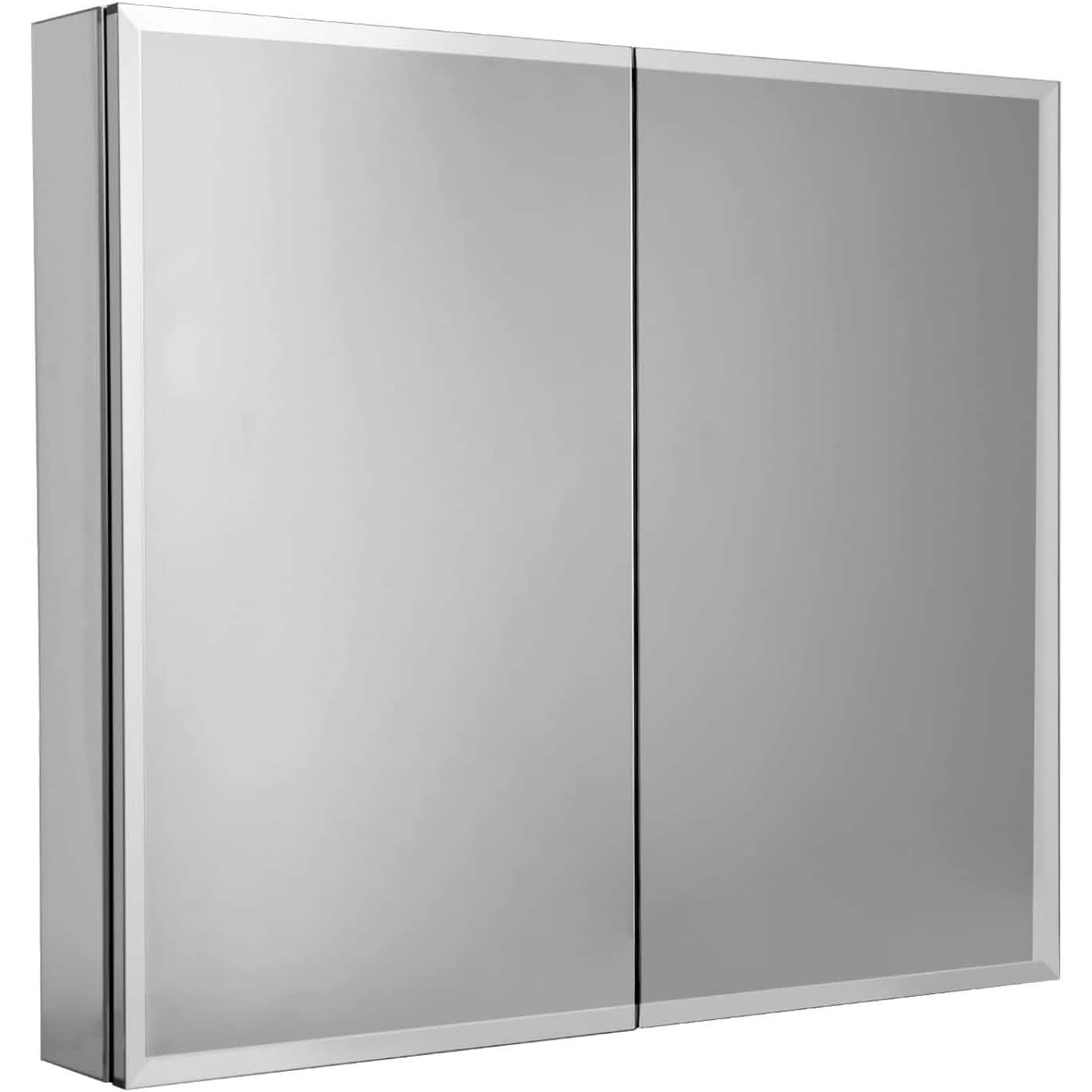 30" B x 26" H Aluminium-Badezimmerspiegelschrank mit zwei Spiegeln