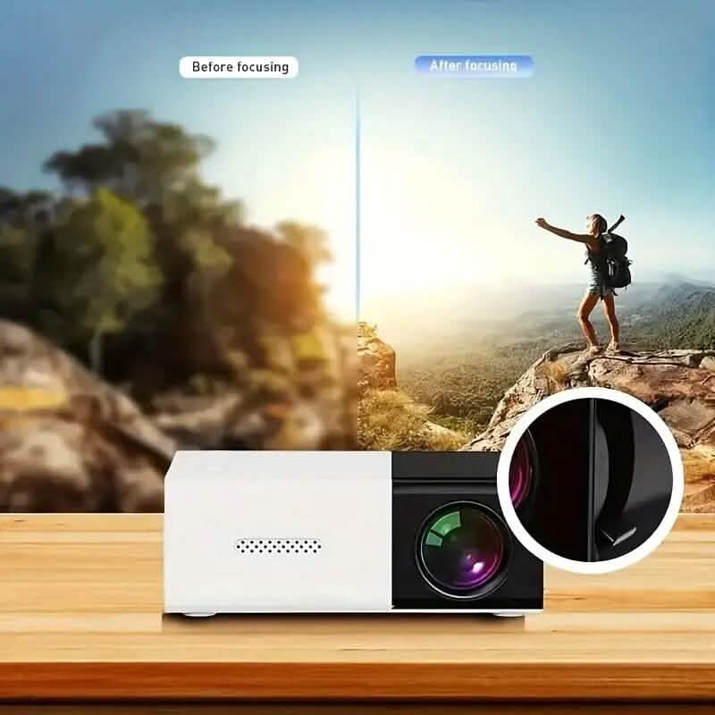 HD-Mini-Beamer mit über 3000 Lumen und Fernbedienung