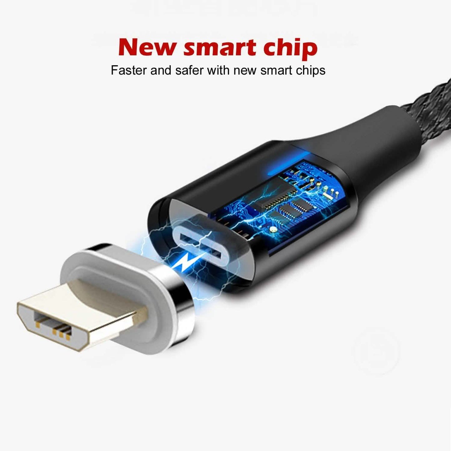 3.0A Magnetisches Micro-USB-Android-Interface zum Schnellladen