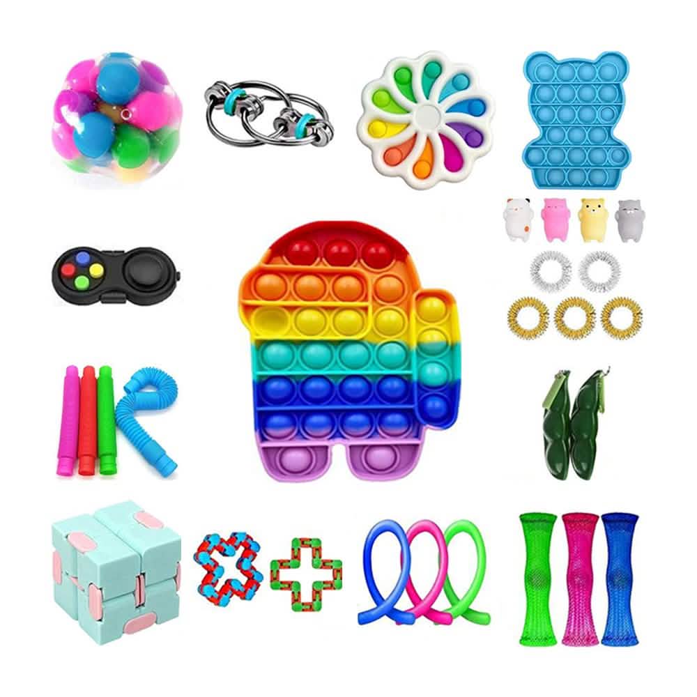 31-teilig: Fidget-Sensorik-Spielzeugset – Stressabbau für Kinder und Erwachsene