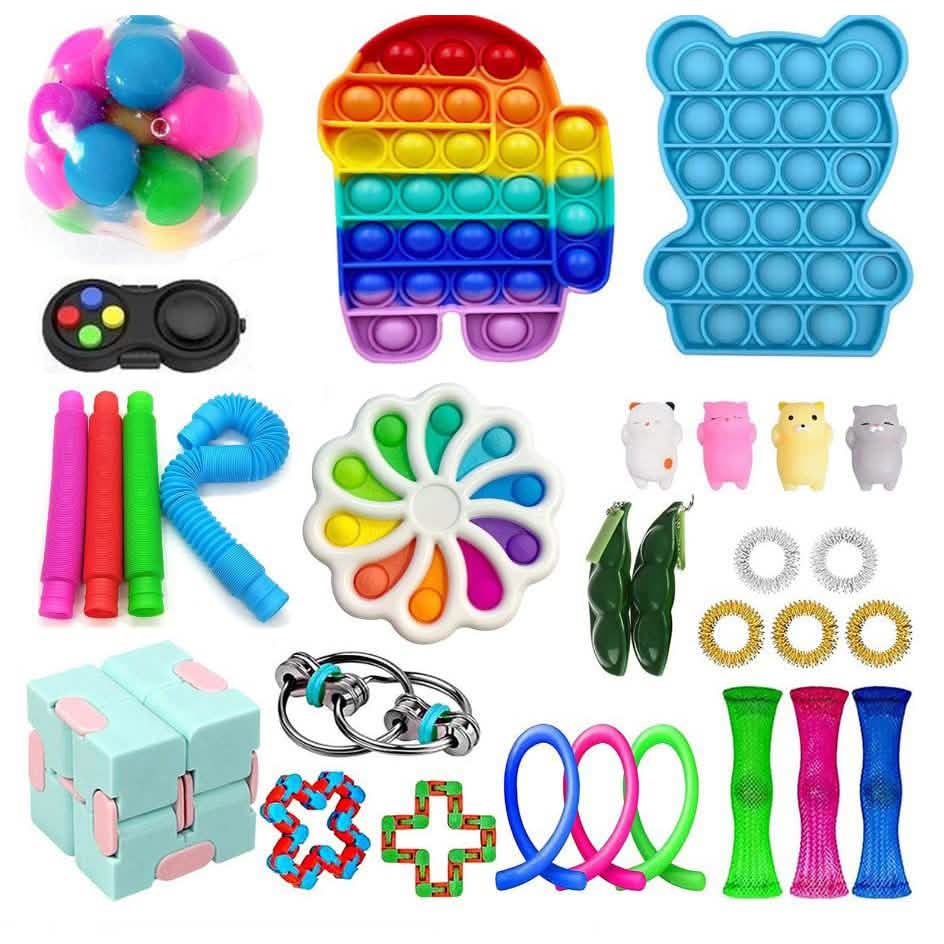 31-teilig: Fidget-Sensorik-Spielzeugset – Stressabbau für Kinder und Erwachsene